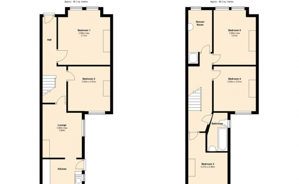 45 Stanmer Park Road Brighton. BN1 7JL BN1 7JL - All Floors (002)